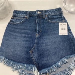 Free People Denim Mini Skirt